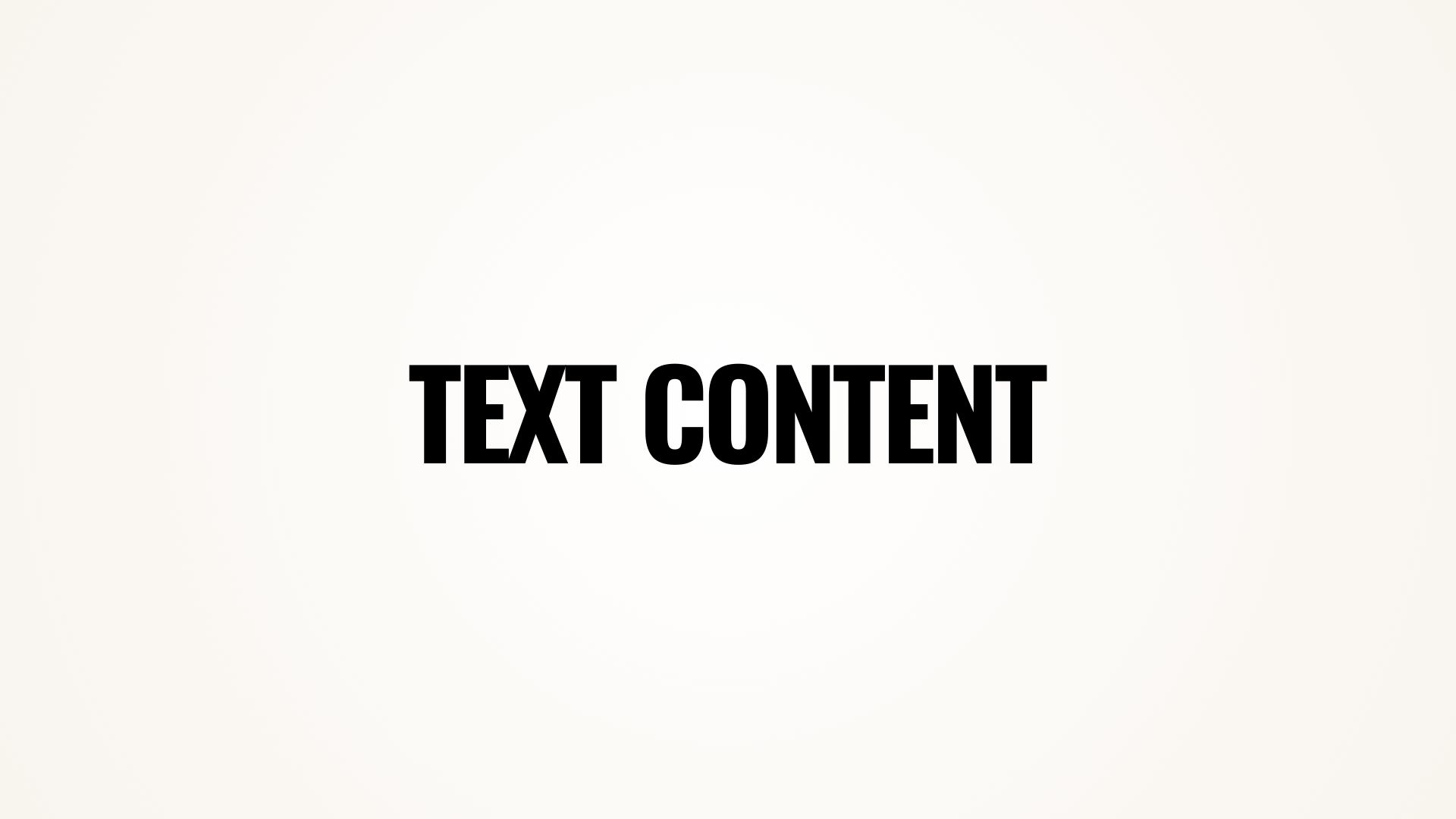 Text content